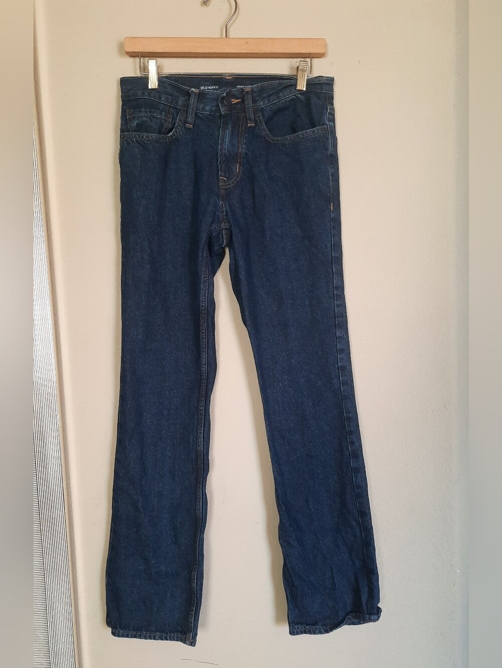 Old Navy Dark Blue Straight-Leg Jeans